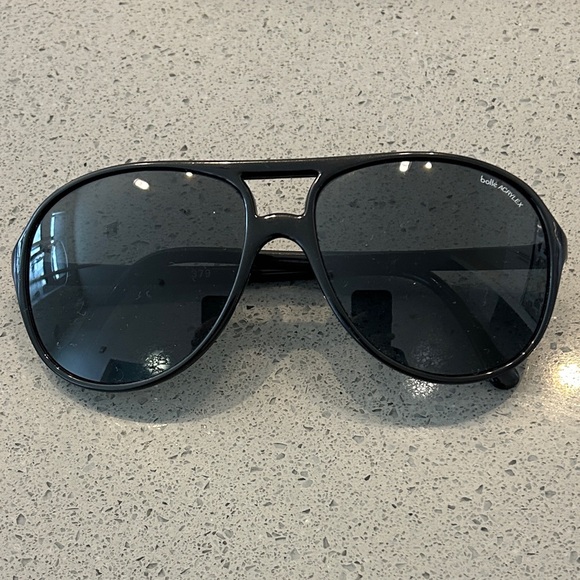 bolle Other - bolle Matte Black Aviator Sunglasses with Dark Lenses
